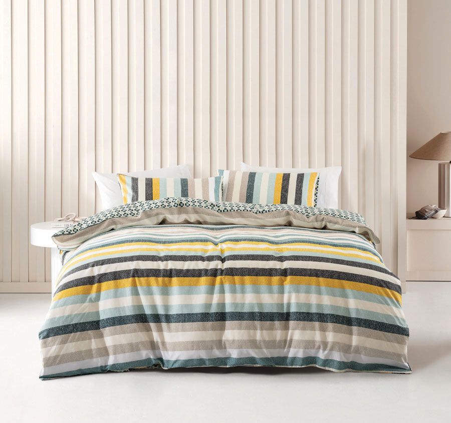 Anker Quilt Cover Set Range Petrol