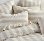 Vintage Stripe Quilt Cover Set Range Natural