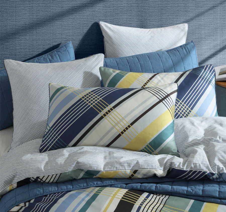 Beach House Quilt Cover Set Range Blue