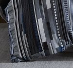 Urban Stripe Quilt Cover Set Range Charcoal