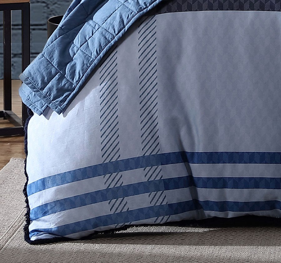 Yarmouth Quilt Cover Set Range Blue